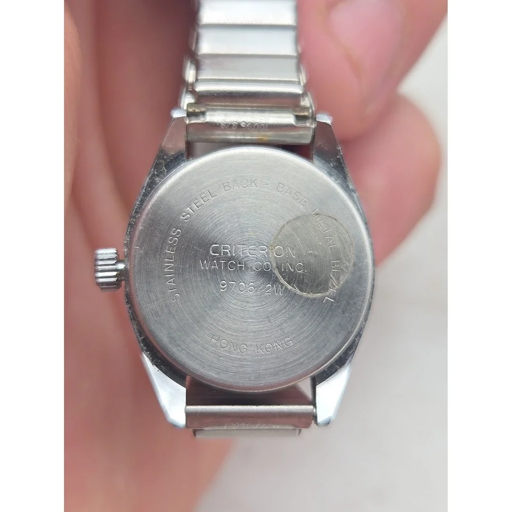 Vintage Ladies Slim Criterion Quartz Watch W/ Box - New Battery Tested WORKING